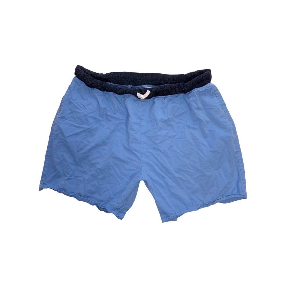 CHUBBIES Casual Shorts Mens XXL Blue Cotton Elastic Waist 5 Inch Inseam USA Made